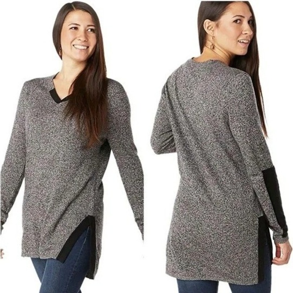 Smartwool Gray Shadow Pine Tunic Sweater - image 1